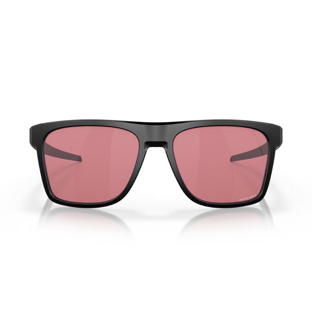 Oakley Mens Leffingwell Sunglasses Matte Black Frame - Prizm Dark Golf Lens - OO9100-0957