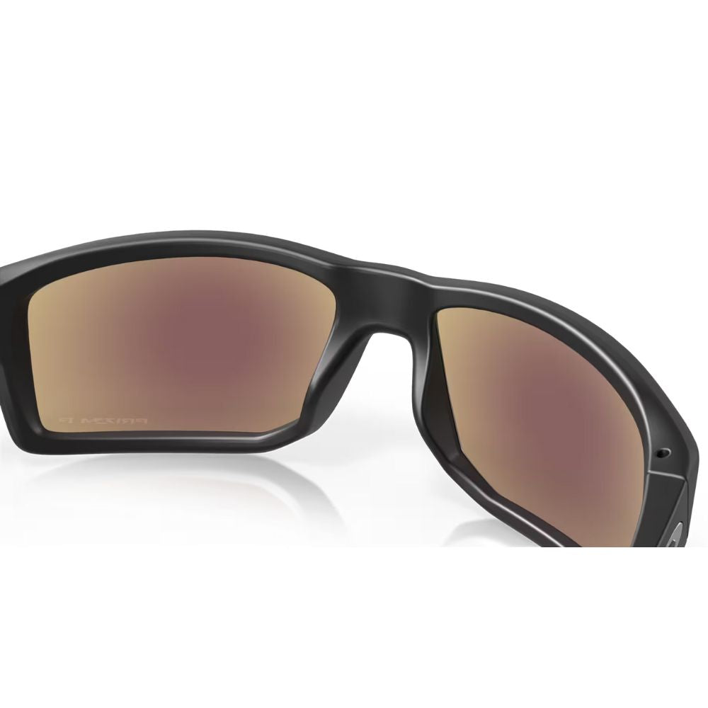 Oakley Gibston Sunglasses - Matte Black Frame/Prizm Sapphire Polarized Lens