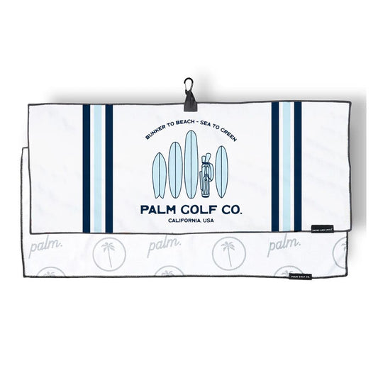 Palm Golf Bag Waffle Knit Towel - Quiver