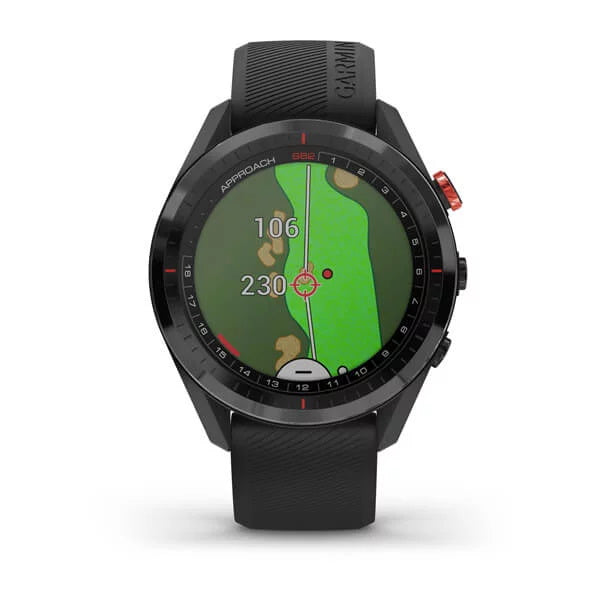 Garmin Approach S62 GPS Enabled Golf Watch with Black Silicone Band  - Open Box