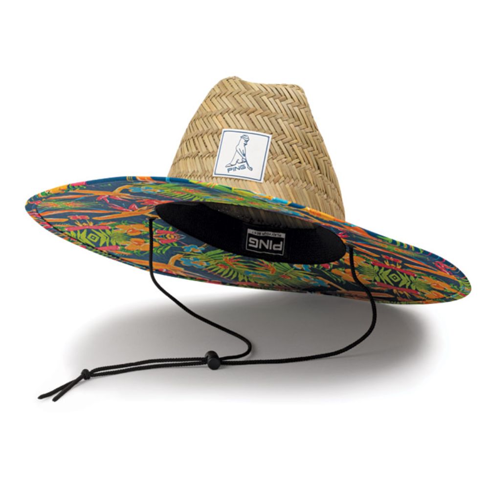 Ping Greenskeeper Paradiso Straw Bucket Golf Hat