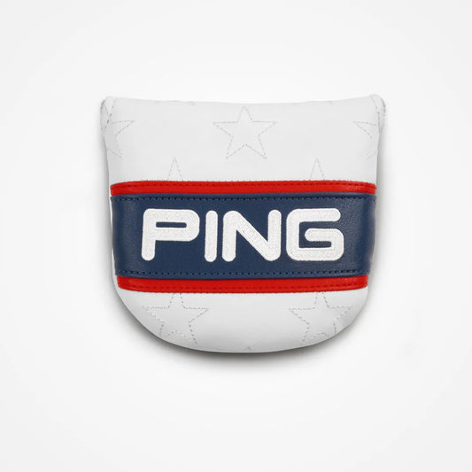 Ping Red, White & Golf Mallet Putter Headcover 2026