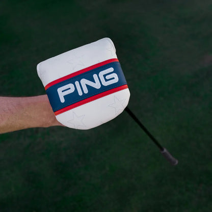 Ping Red, White & Golf Mallet Putter Headcover 2026