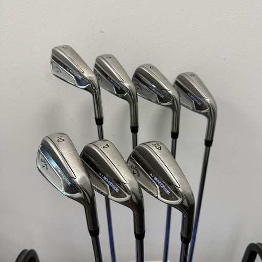Callaway Ai Smoke Max Iron Set 5-PW,AW Steel Shafts Right Hand (Pre-Owned)