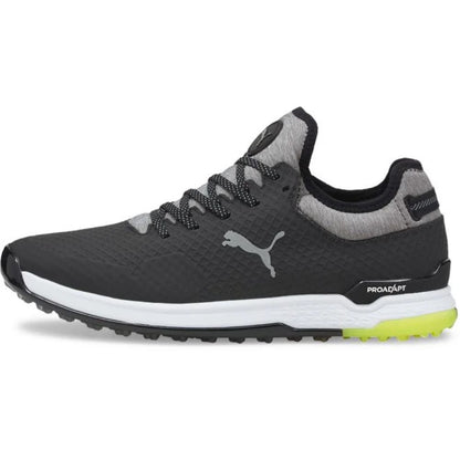 Puma Men's Proadapt Alphacat Golf Shoes Black/Silver/Yellow