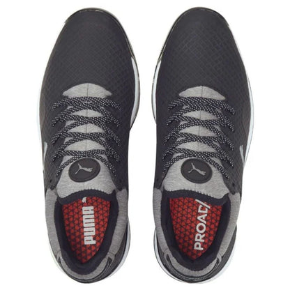 Puma Men's Proadapt Alphacat Golf Shoes Black/Silver/Yellow