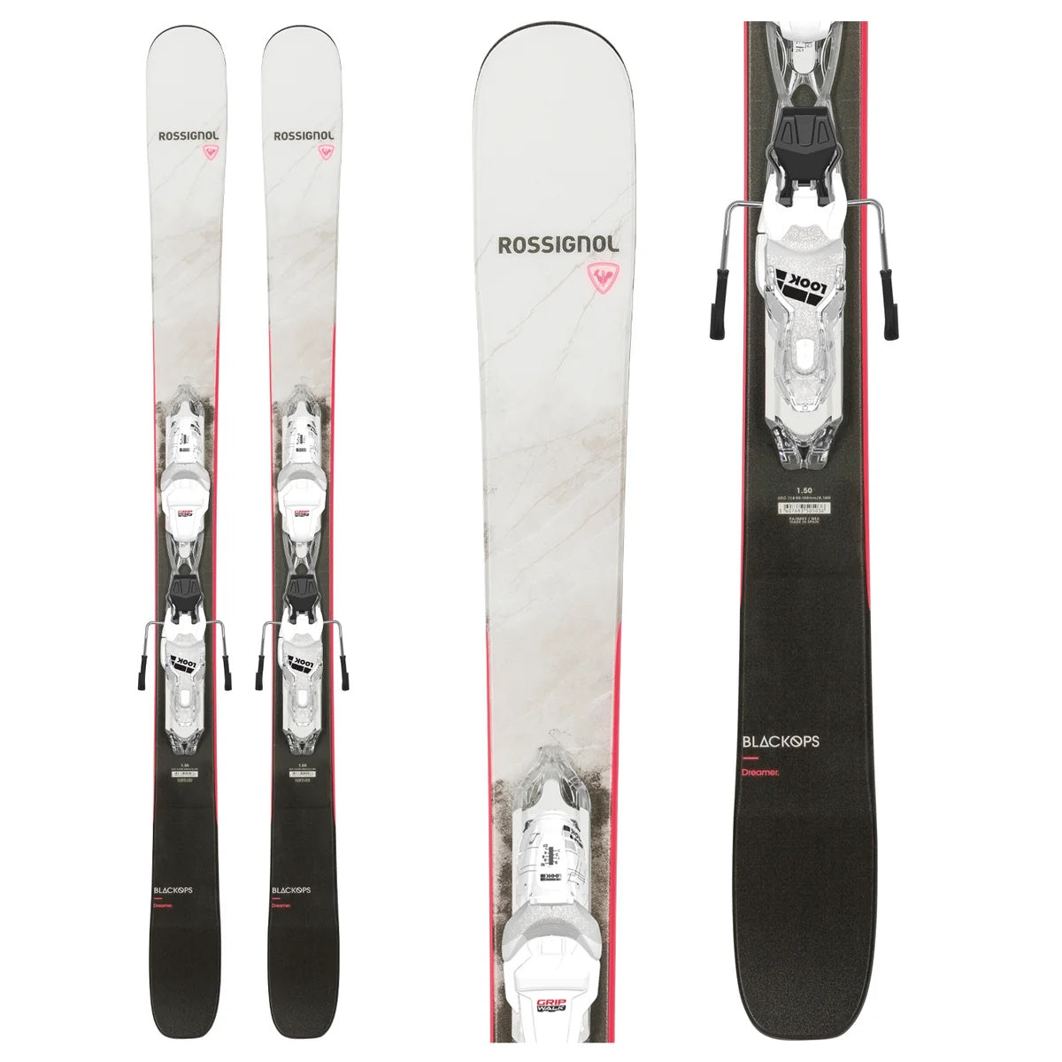 Rossignol Women's Black Ops Dreamer Skis (With No Bindings) with System Rails