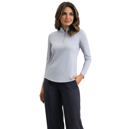IBKUL Womens Mock Long Sleeve Pullover