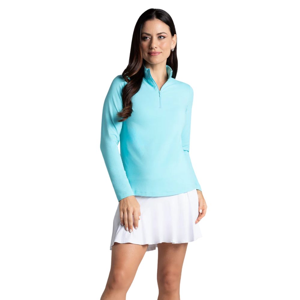 IBKUL Womens Mock Long Sleeve Pullover