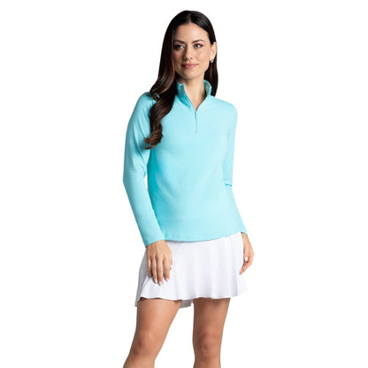 IBKUL Womens Mock Long Sleeve Pullover