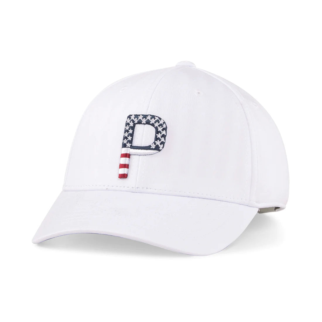 Puma Pars And Stripes P Classic Adjustable Hat Bright White (On-Sale)