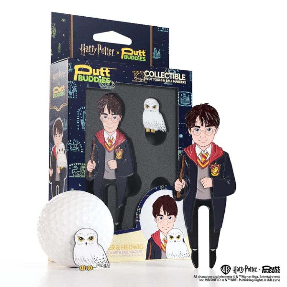 Putt Buddies Harry Potter Divot Tool with Hedwig Ball Marker