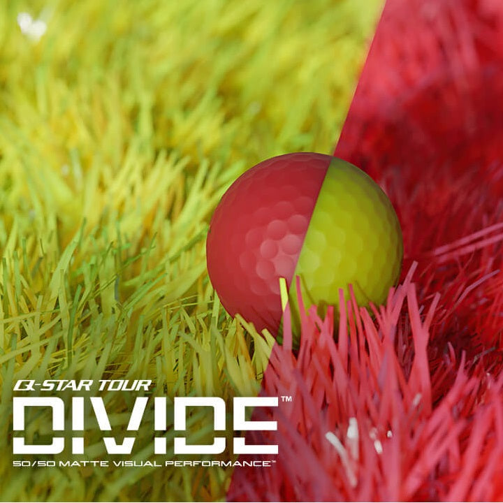 Srixon Q Star Tour Divide Golf Balls 1 Dozen - Brite Red/Yellow