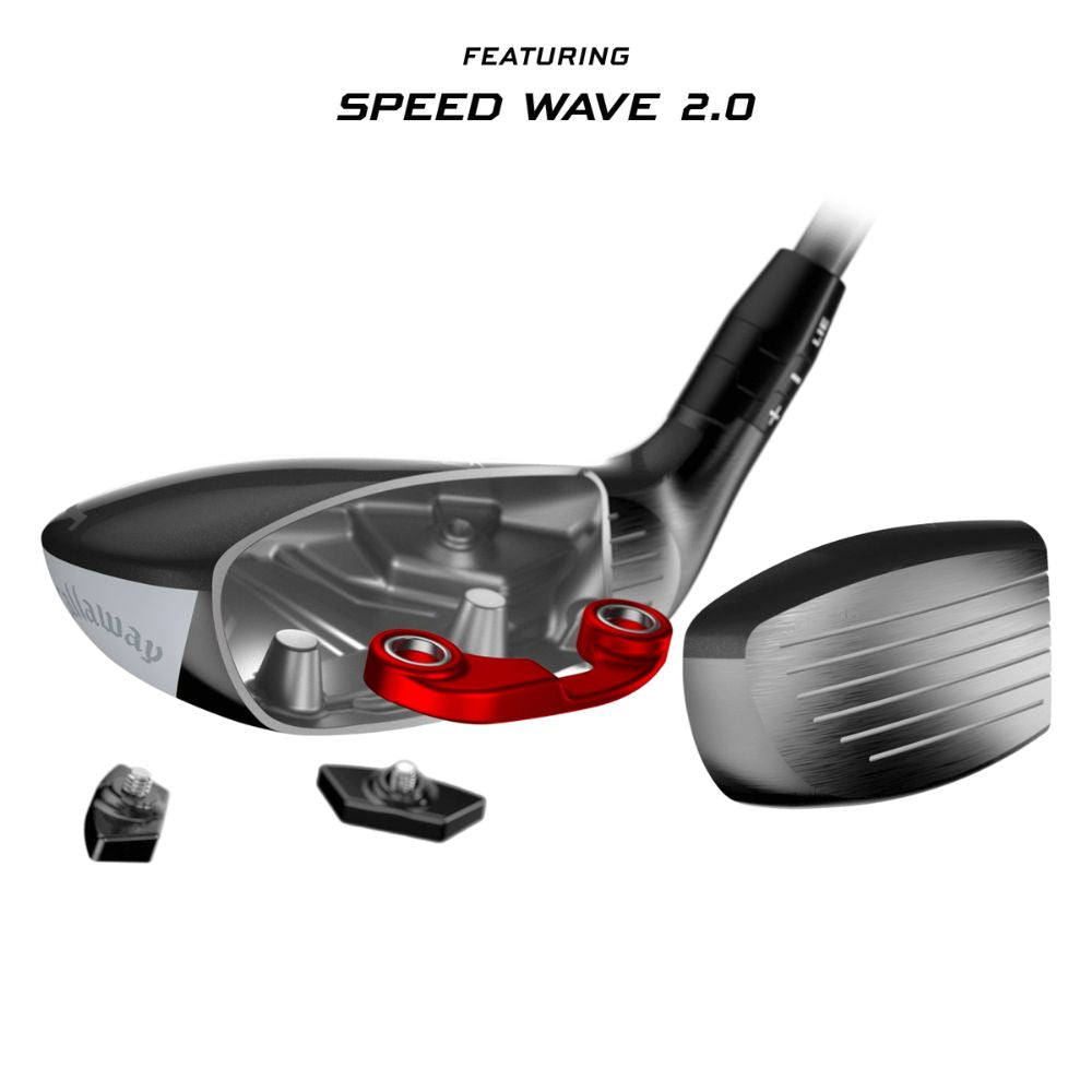 Callaway Quantum Max 5 Hybrid 24 Loft Denali Frost Silver 60 Regular Right Hand - Shop Worn