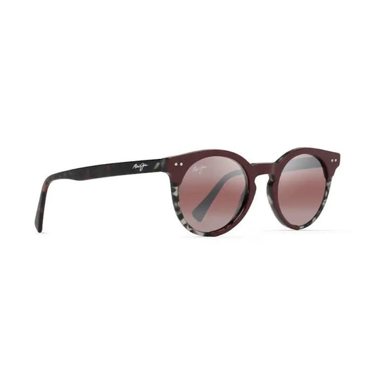 Maui Jim Upside Down Falls Polarized Sunglasses Burgundy Frame Maui Rose Lens