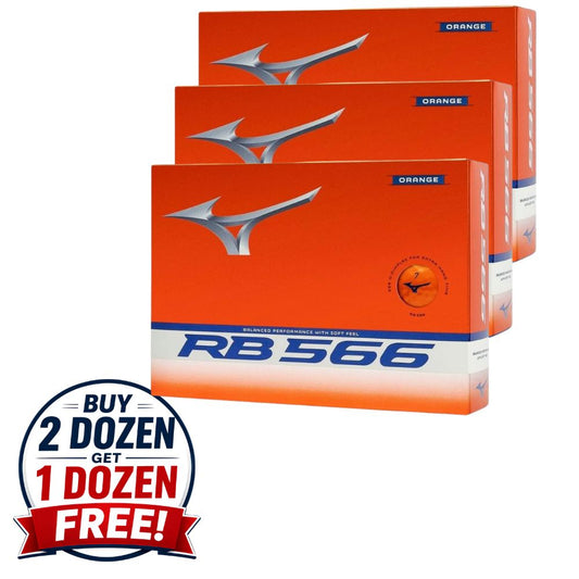 Mizuno RB 566 Orange Golf Balls - Buy 2 Dozen, Get 1 Dozen FREE