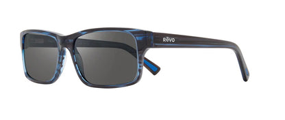 Revo Finley Sunglasses Blue Horn Frame Graphite Lens