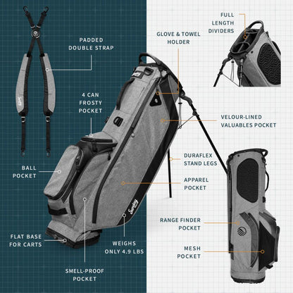 Sunday Golf Ryder 14 Club 5-Way Golf Stand Bag