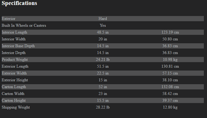Skb Double Ata Golf Travel Hard Shell Case
