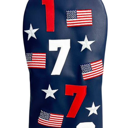 Sunfish 1776 Applique with USA Flag & Stars Driver Headcover