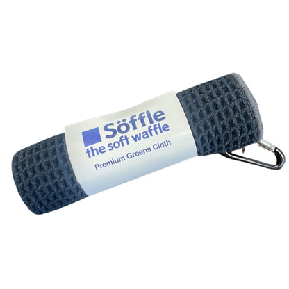 Soffle Microfiber Waffle Golf Towel w/ Clip 16" x 16"