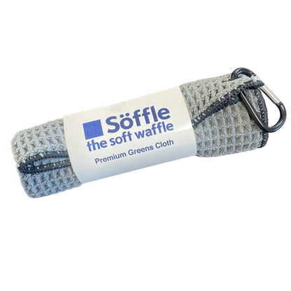 Soffle Microfiber Waffle Golf Towel w/ Clip 16" x 16"