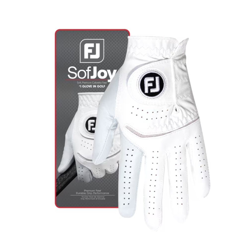 Footjoy Mens SofJoy Golf Glove White
