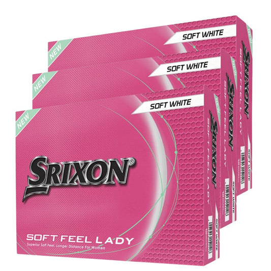 Srixon Ladies Soft Feel 14 White Golf Balls - Buy 2 Dozen, Get 1 Free