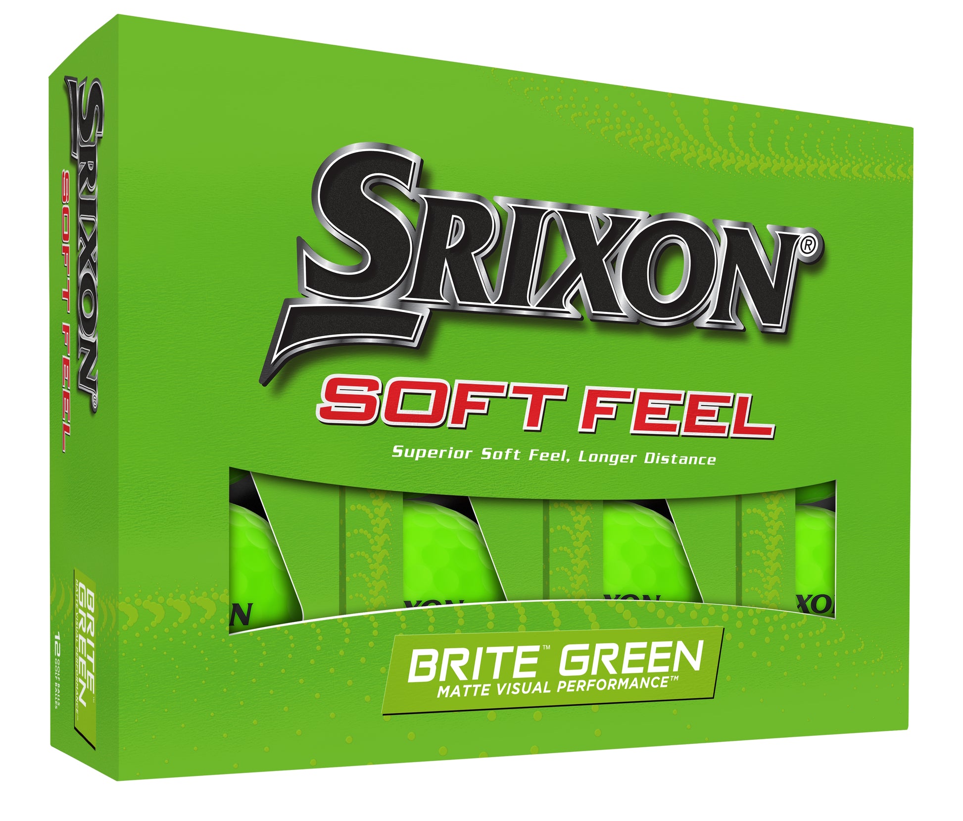 Srixon Soft Feel 13 Brite Green Golf Balls 1 Dozen 2023
