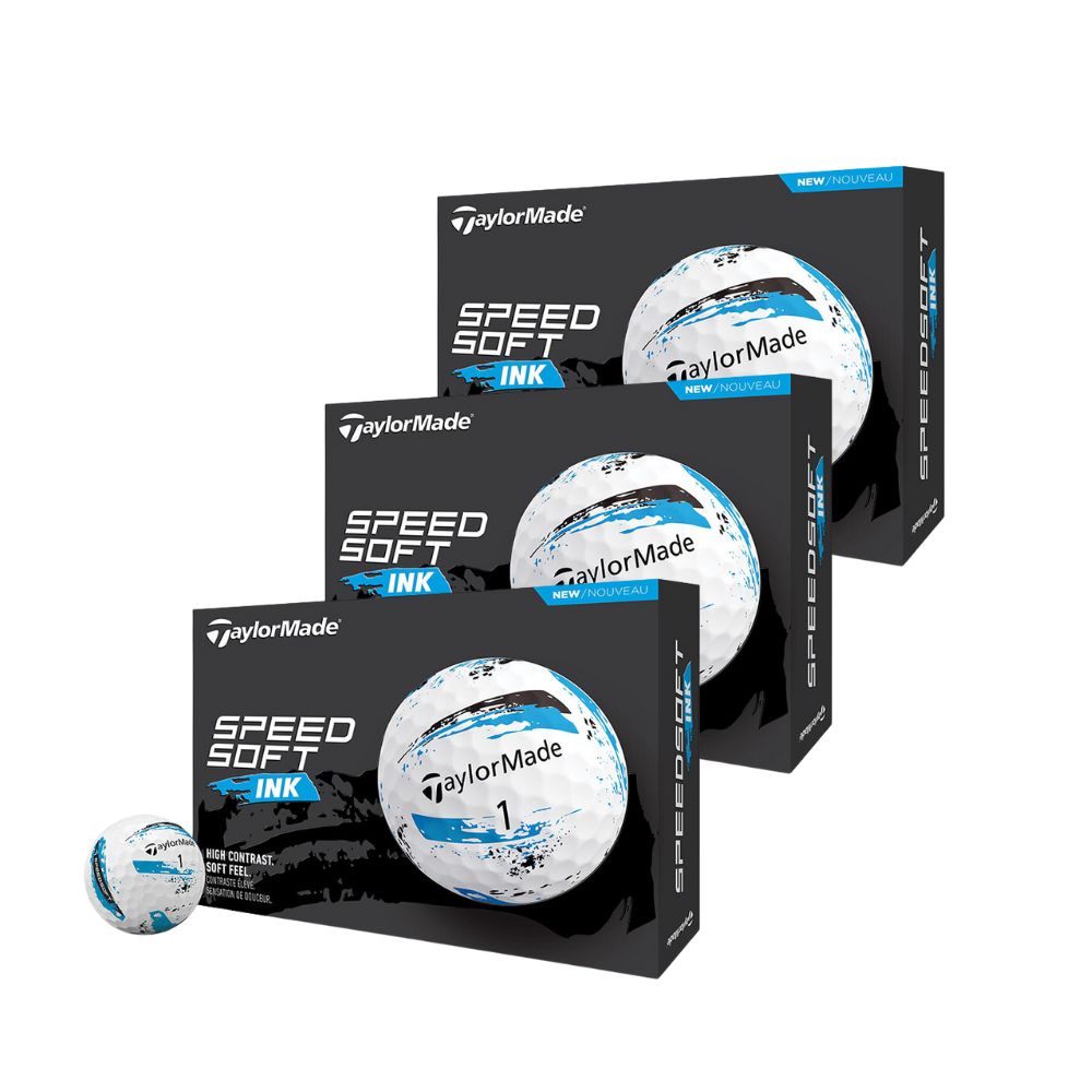 TaylorMade 2024 SpeedSoft Ink Blue Golf Balls (3 Dozen)