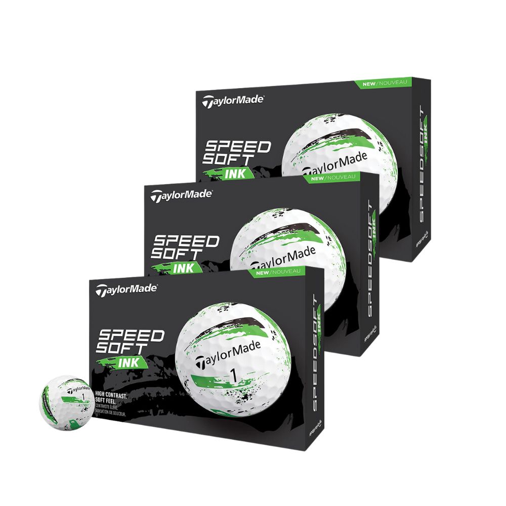 TaylorMade 2024 SpeedSoft Ink Green Golf Balls (3 Dozen)