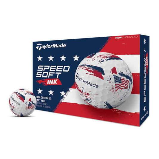 TaylorMade 2024 SpeedSoft Ink USA Golf Balls (1 Dozen)