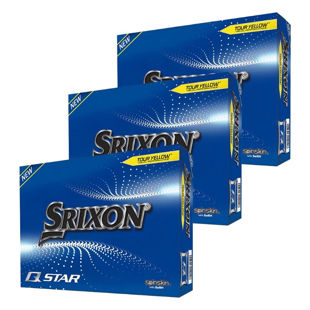 Srixon Q Star 6 Tour Yellow Golf Balls (Buy 2 Get 1 Free)