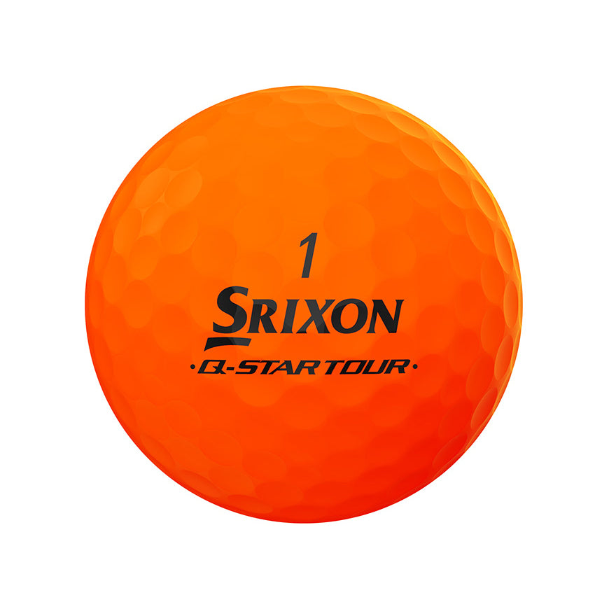 Srixon Q-Star Tour Divide 2 Golf Balls Yellow/Orange 1 Dozen 2024