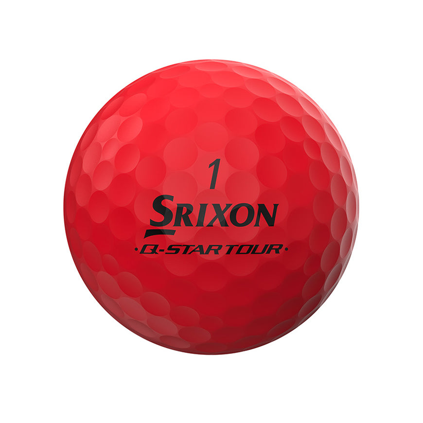 Srixon Q-Star Tour Divide 2 Golf Balls Yellow/Red 1 Dozen 2024