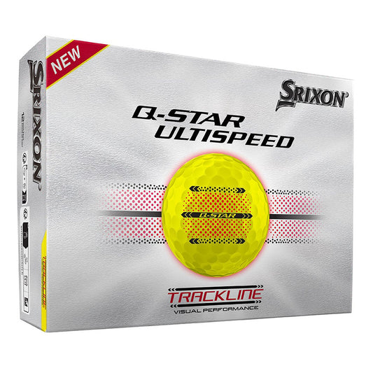 Srixon 2026 Q-Star Ultispeed Track Golf Balls Tour Yellow (1 Dozen)