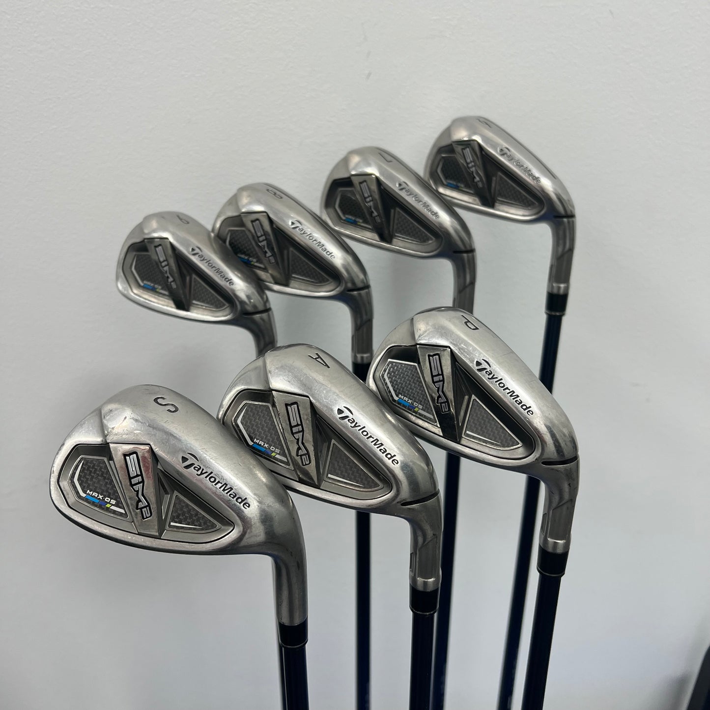 Taylormade SIM2 MAX OS Iron Set 6-PW,AW,SW Graphite Shaft Senior Flex Right Hand (Pre-Owned)