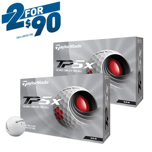 Taylormade TP5x White Golf Balls (2 Dozen Promo)