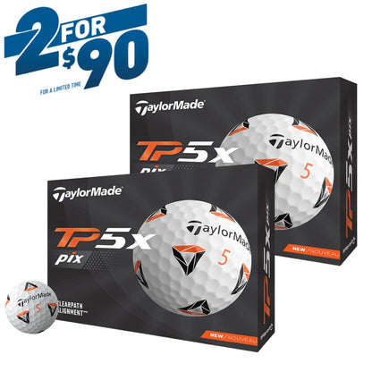 Taylormade TP5x PIX Golf Balls (2 Dozen Promo)