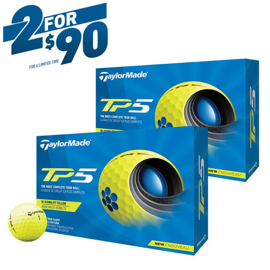 Taylormade TP5 Yellow Golf Balls (2 Dozen Promo)