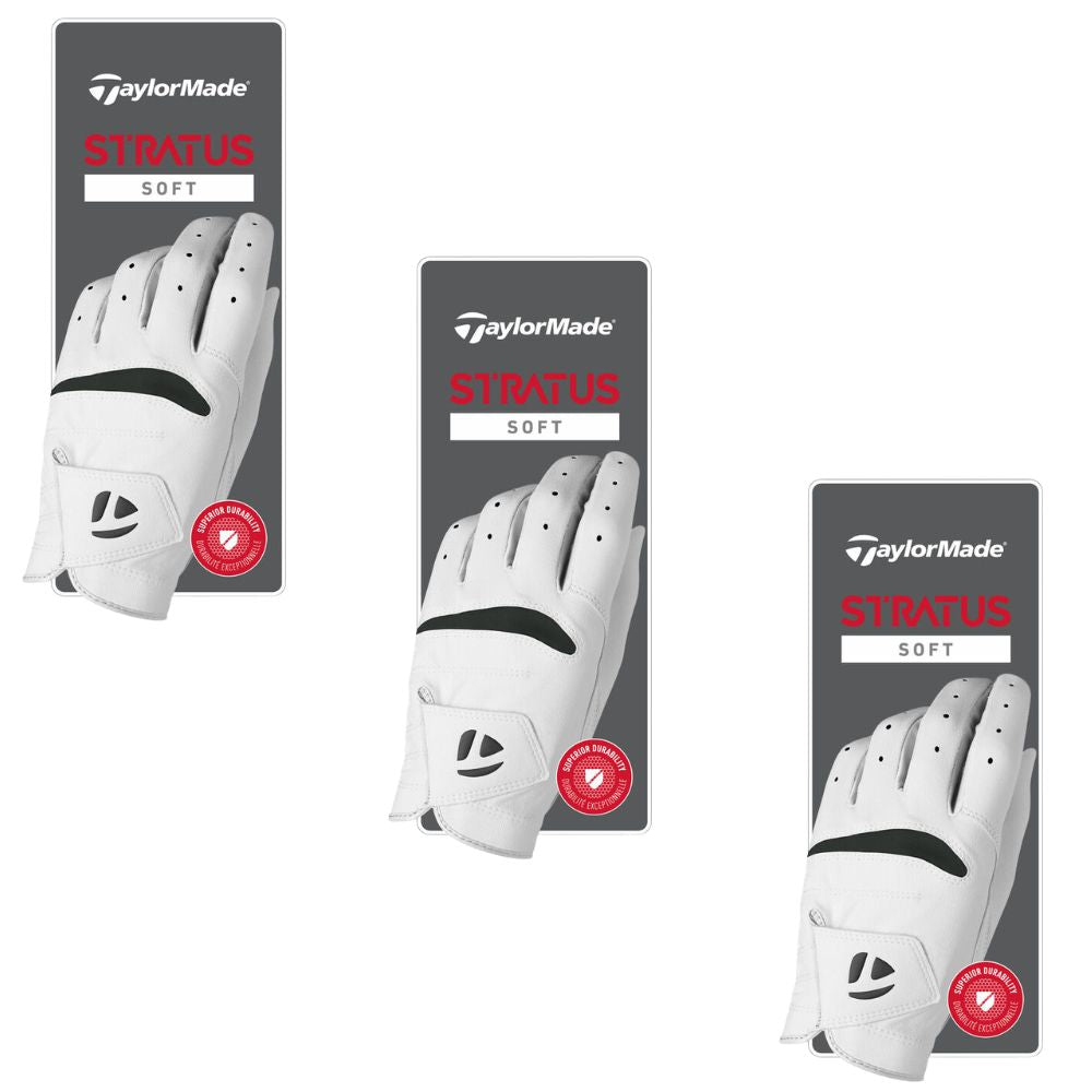 TaylorMade Men's Stratus Soft 3-Pack Golf Gloves 2026