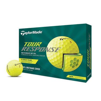 Taylormade Tour Response Hi-Res Yellow Golf Balls 2022 (1 Dozen)