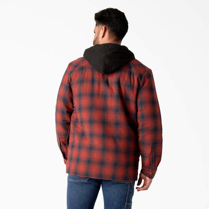 Dickies Men's Flannel Hooded Shirt Jacket