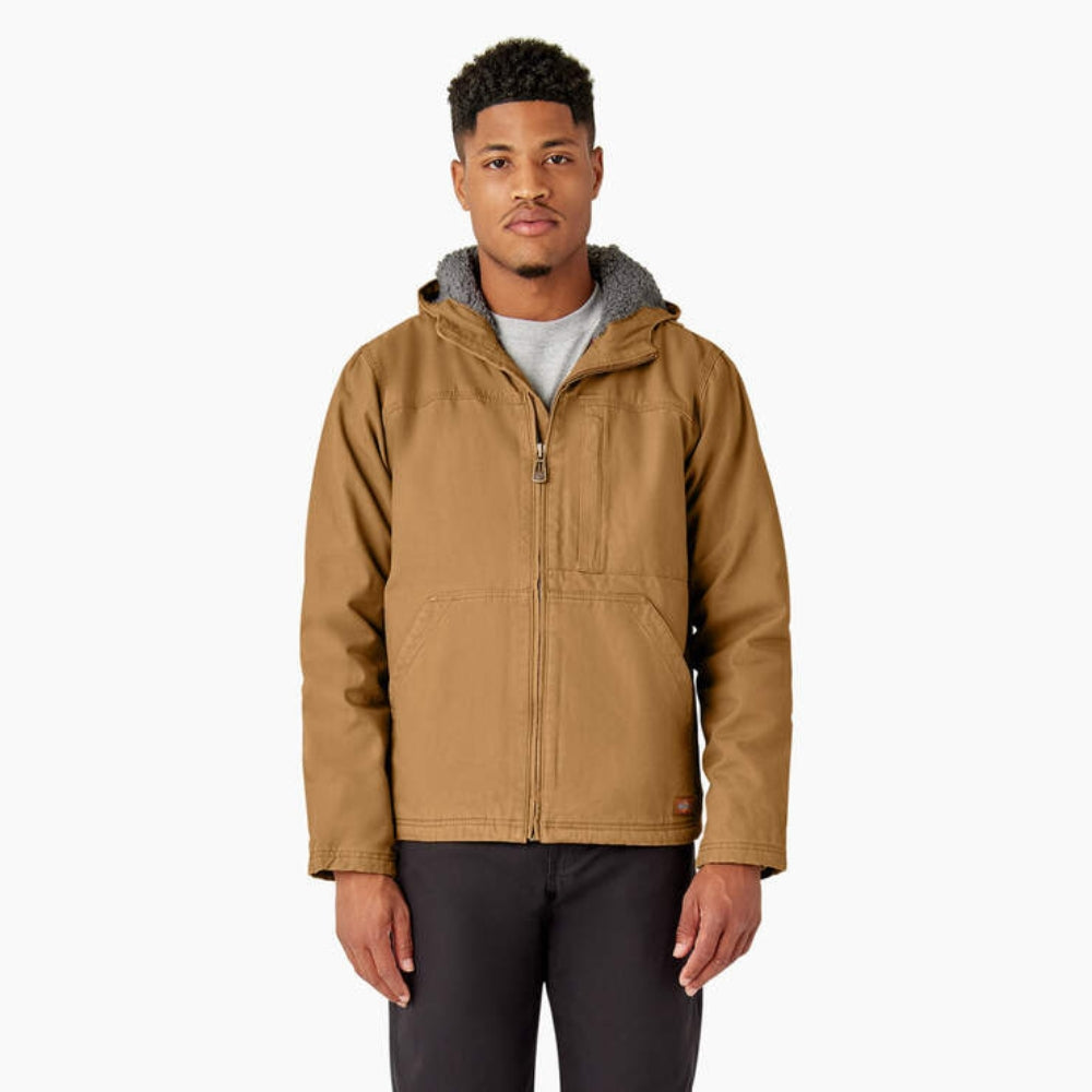 Dickies Men's Duck Canvas High Pile Fleece Lined Jacket