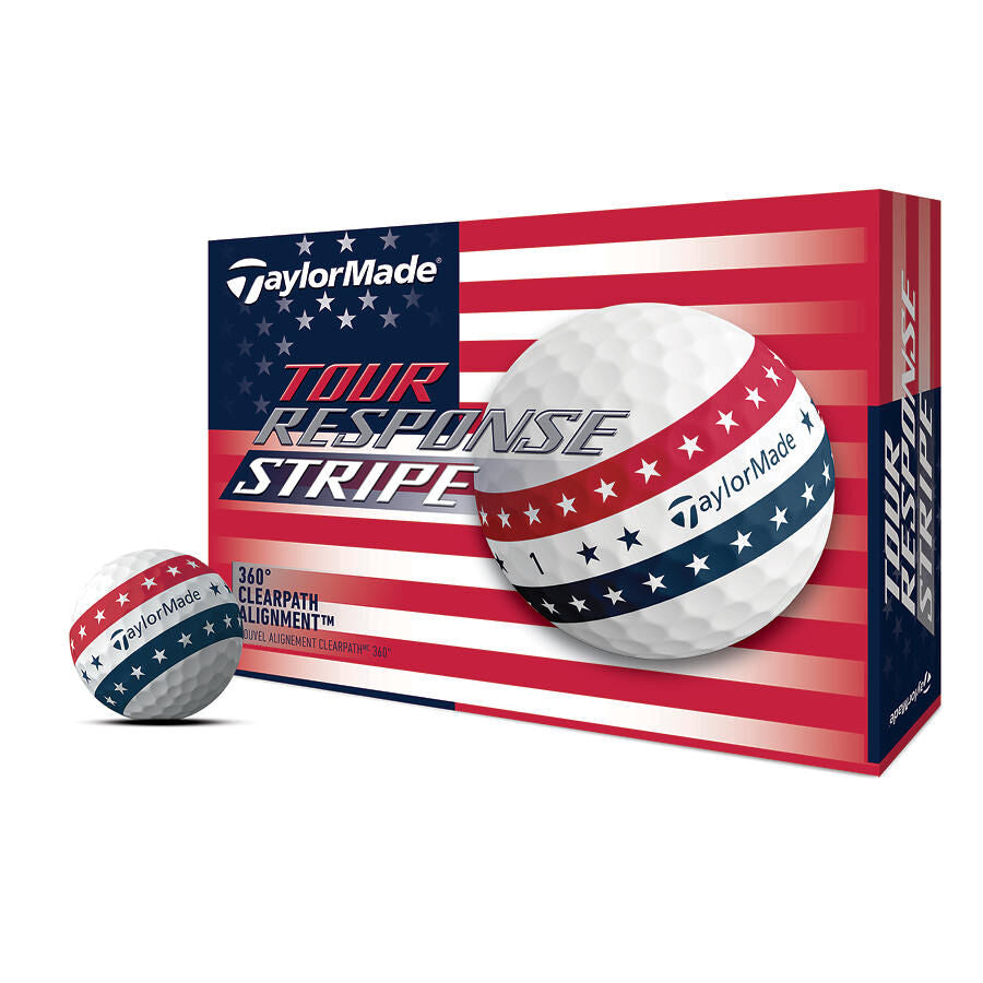 Taylormade Tour Response Stripe USA Golf Balls (1 Dozen)