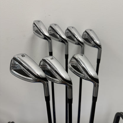 Tour Edge Exotics E723 Iron Set 5-,PW,AW Graphite Shafts Right Hand Pre-Owned