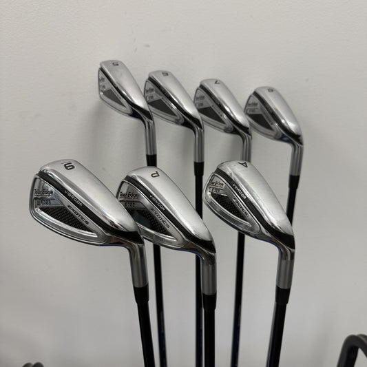 Tour Edge Exotics E723 Iron Set 5-,PW,AW Graphite Shafts Right Hand Pre-Owned