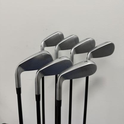 Tour Edge Exotics E723 Iron Set 5-,PW,AW Graphite Shafts Right Hand Pre-Owned