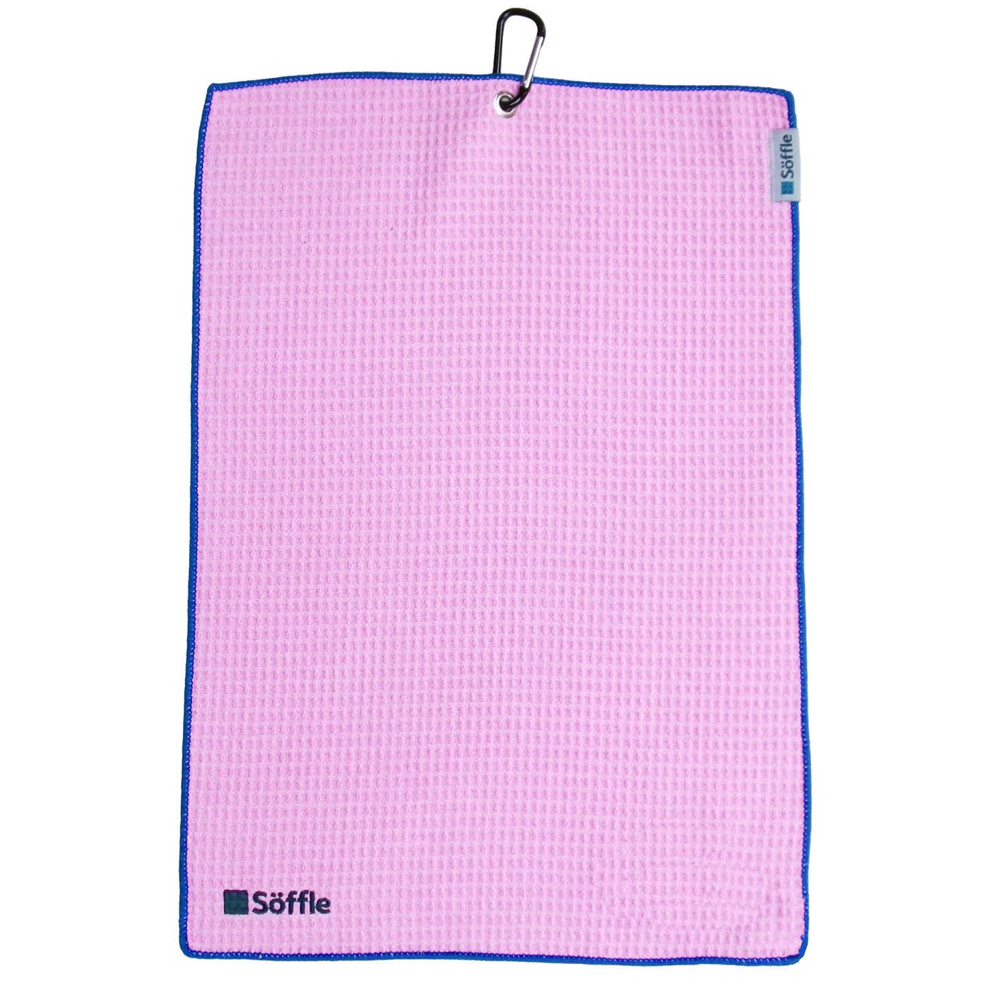 Soffle Microfiber Waffle Golf Towel w/ Clip 16" x 16"