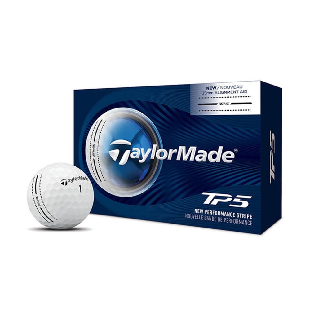 TaylorMade 2026 TP5 Performance Stripe Golf Balls 6 Ball Pack